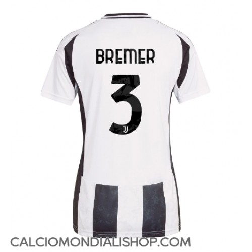 Maglie da calcio Juventus Gleison Bremer #3 Prima Maglia Femminile 2024-25 Manica Corta